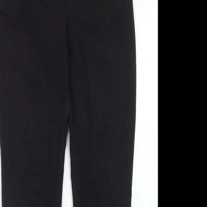 Womens UK Size 8 New Look Regular Fit Chino Black Trousers