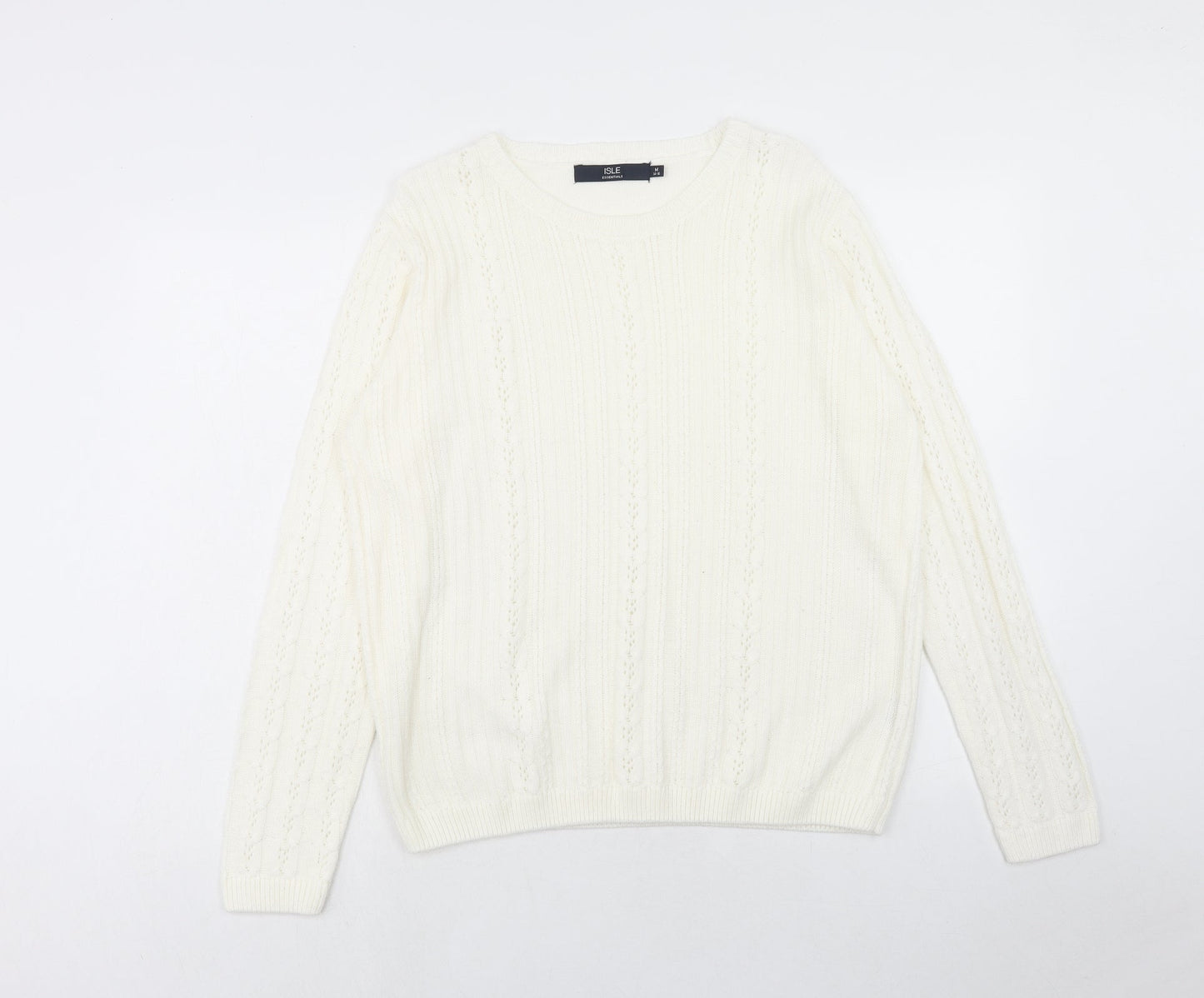 Womens UK Size M EWM Ivory Pullover Jumper