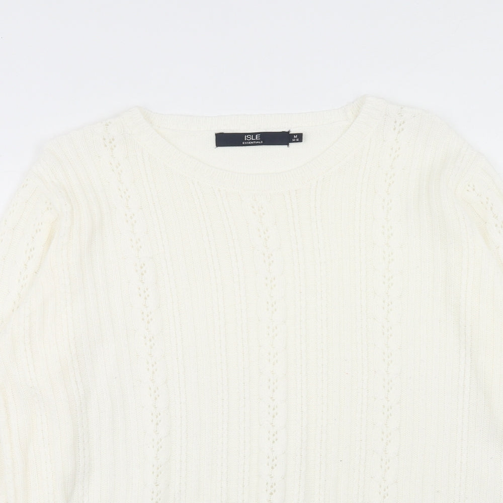 Womens UK Size M EWM Ivory Pullover Jumper