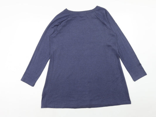 Womens UK Size 14 Marks and Spencer Purple Pullover Jumper