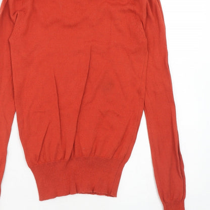 Womens UK Size 6 International Red Pullover Jumper
