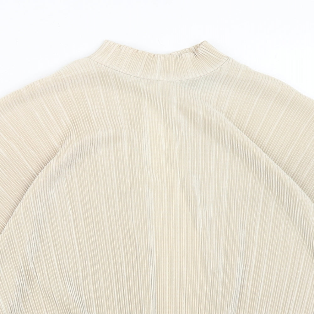 Womens UK Size 6 Topshop Brown Basic Blouse