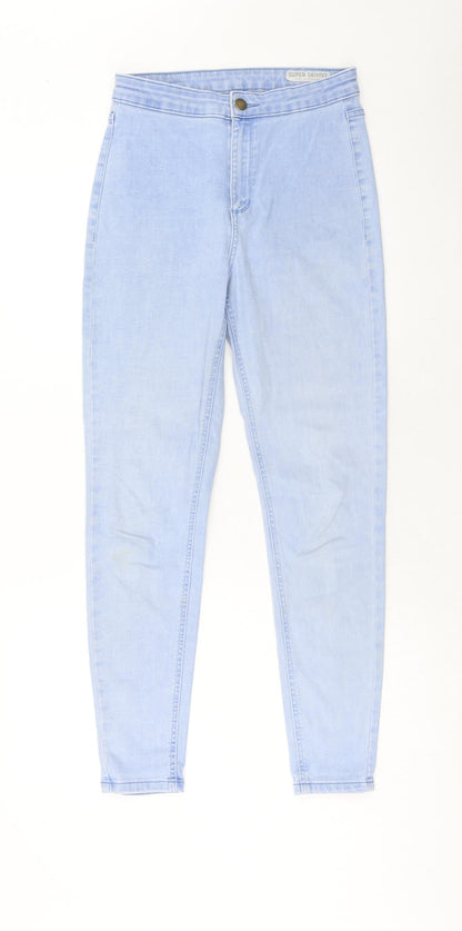 Womens UK Size 10 Marks and Spencer Regular Fit Skinny Blue Jeans