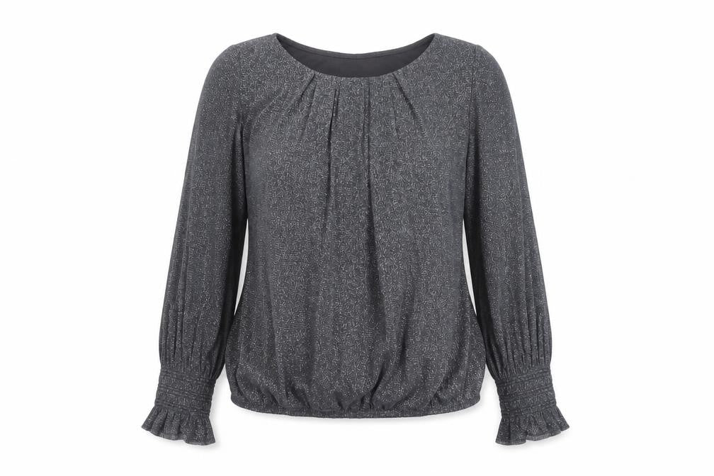 Womens UK Size 10 Wallis Silver Basic Blouse