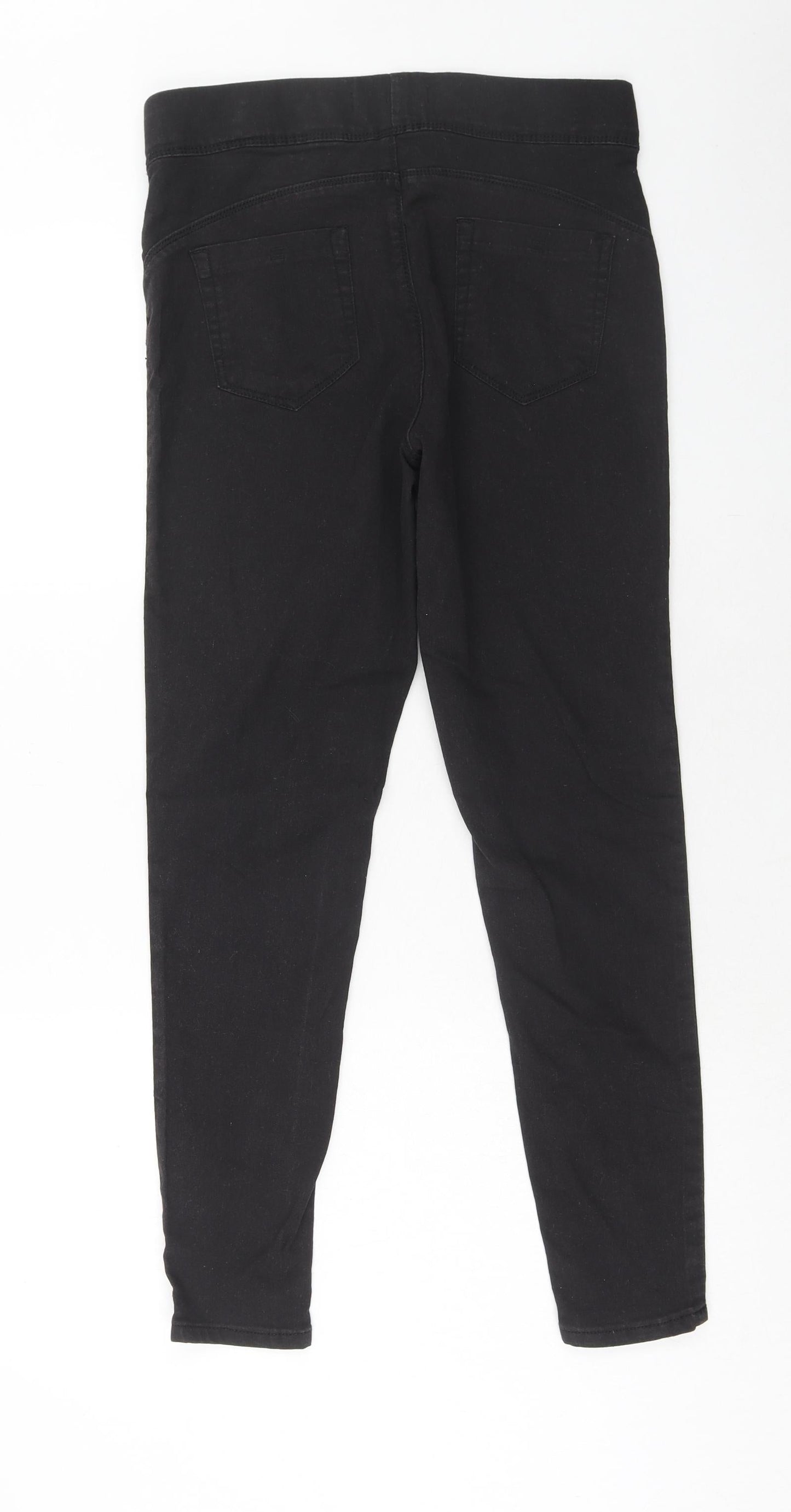 Denim & Co. Womens Black Cotton Jegging Jeans Size 12 Regular