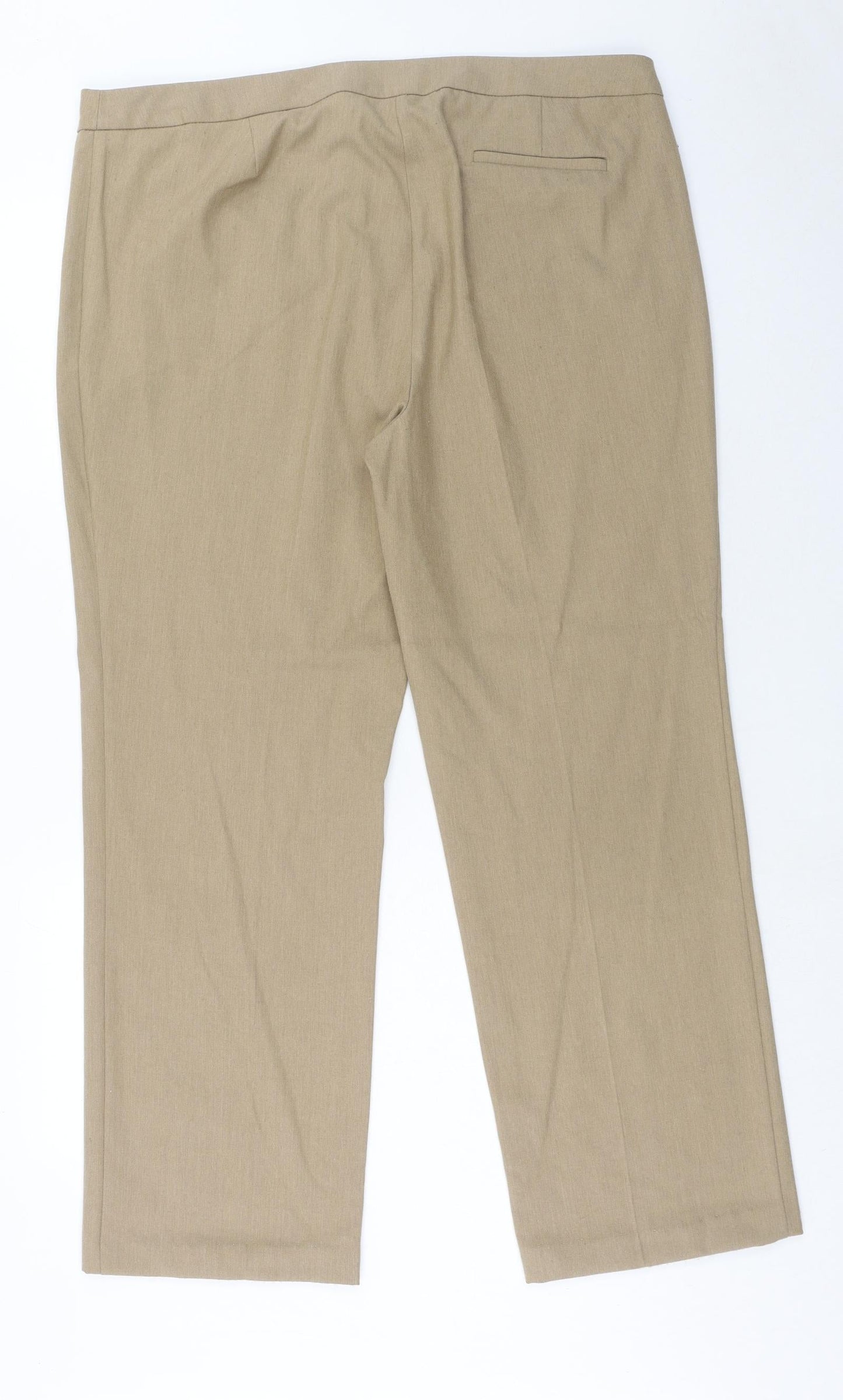 Marks and Spencer Womens Brown Polyester Skimmer Shorts Size 40 in Regular Hook & Eye