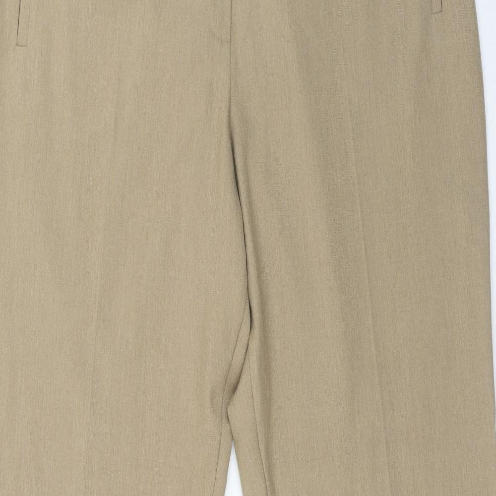 Marks and Spencer Womens Brown Polyester Skimmer Shorts Size 40 in Regular Hook & Eye