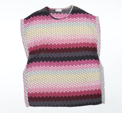 Womens UK Size S Voulez-Vous Multicoloured Basic Blouse