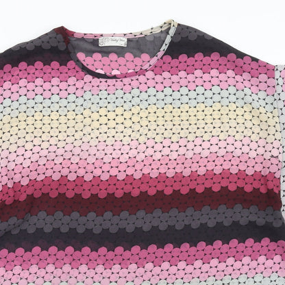 Womens UK Size S Voulez-Vous Multicoloured Basic Blouse