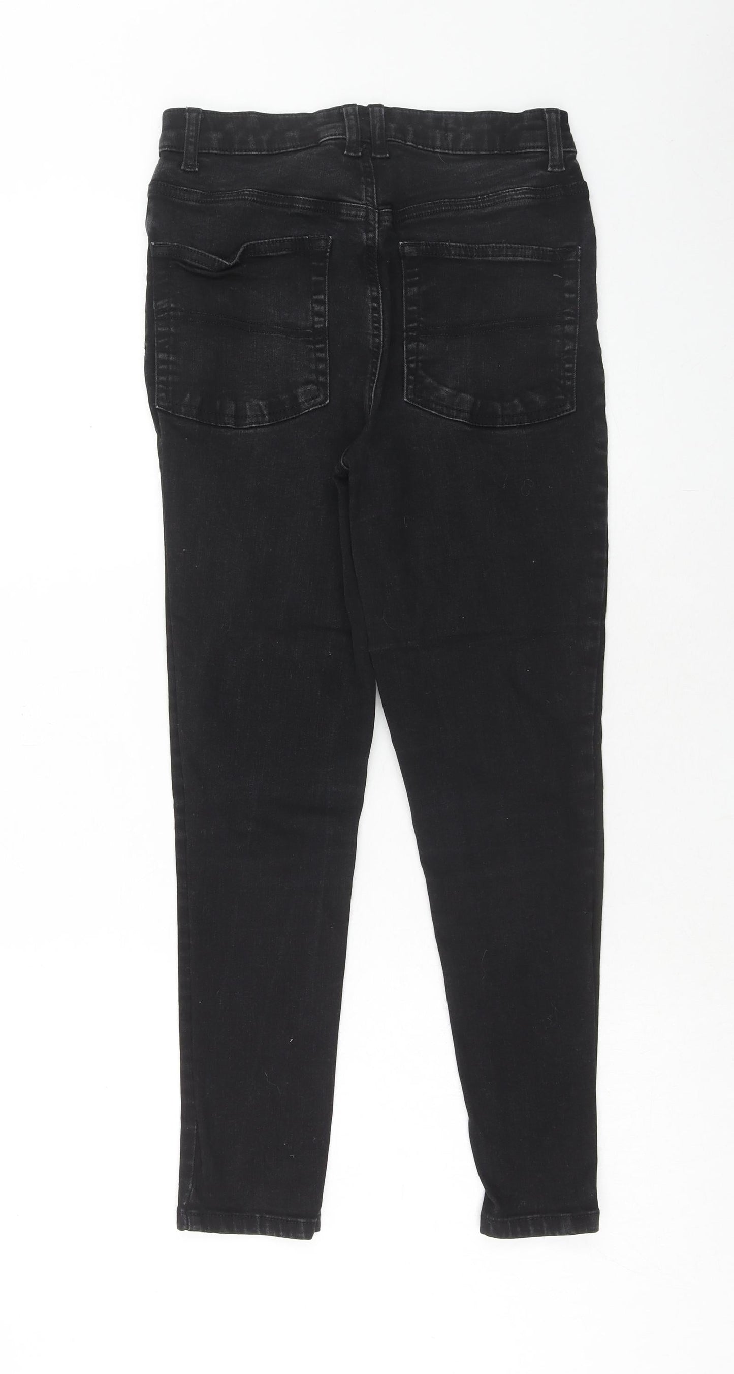 COLLUSION Womens Black Cotton Skinny Jeans Size 28 in L28 in Regular Zip