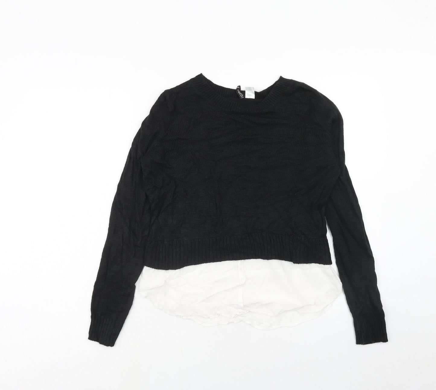 Womens UK Size S H&M Black Pullover Jumper