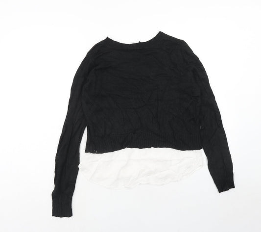 Womens UK Size S H&M Black Pullover Jumper