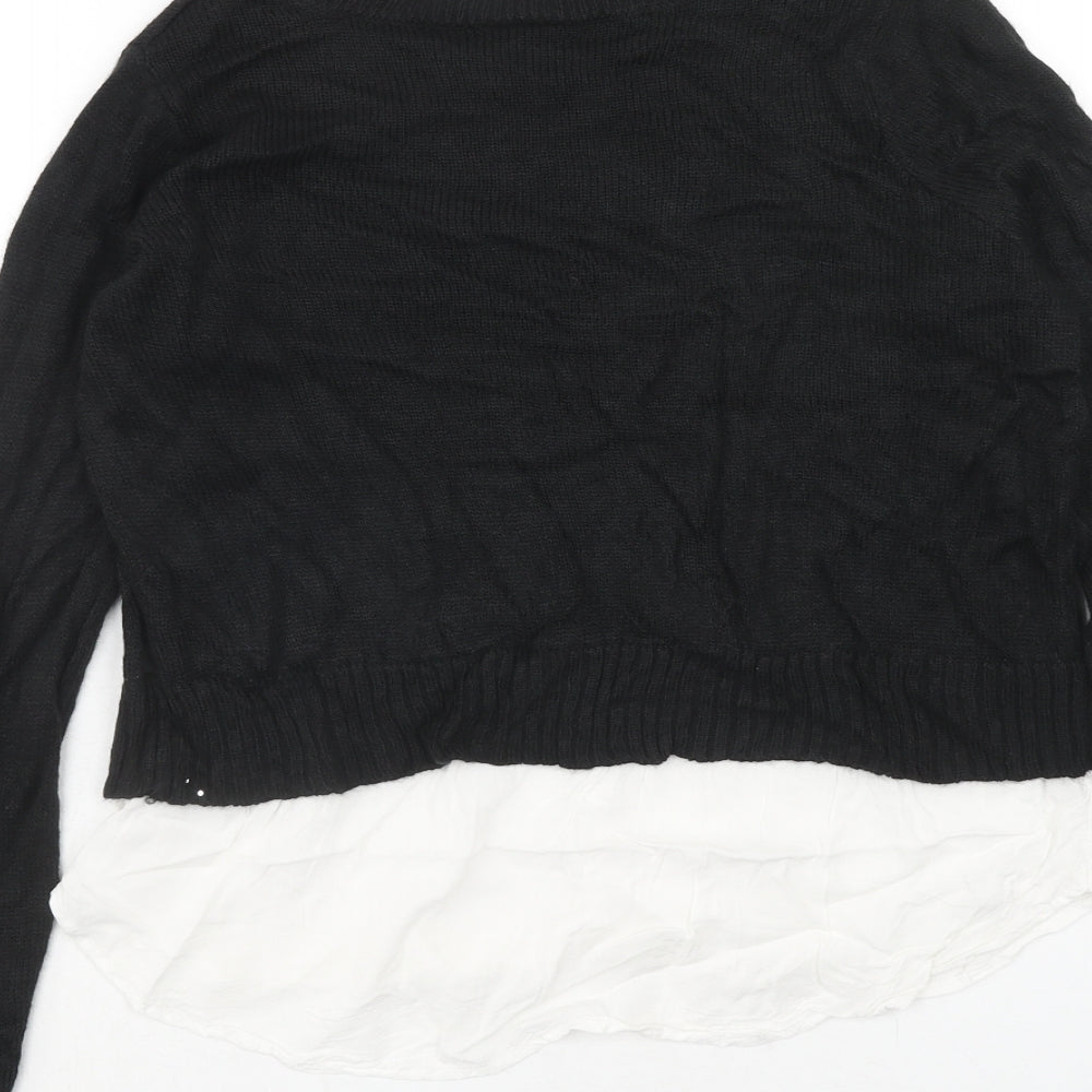 Womens UK Size S H&M Black Pullover Jumper