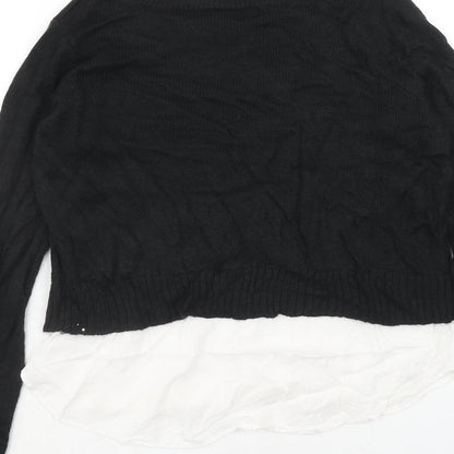 Womens UK Size S H&M Black Pullover Jumper