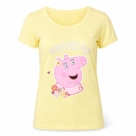 Womens UK Size 6 F&F Yellow Basic T-Shirt