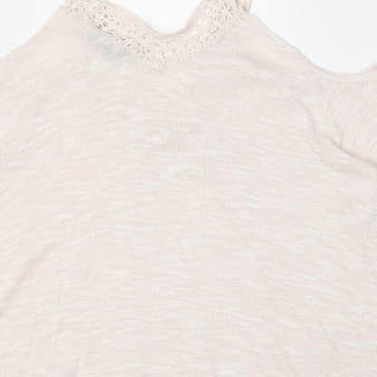 Womens UK Size 8 New Look Pink Basic T-Shirt
