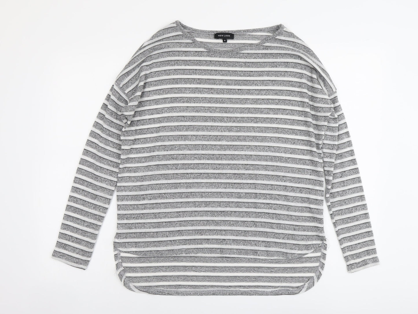 Womens UK Size 8 New Look Grey Pullover Jumper