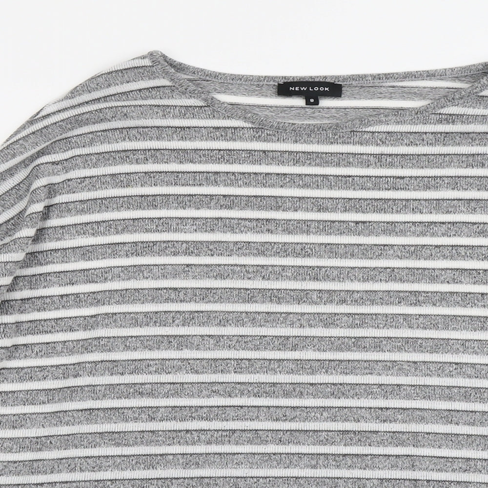 Womens UK Size 8 New Look Grey Pullover Jumper