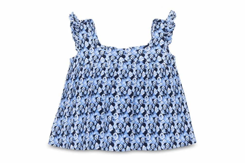 Womens UK Size 16 Papaya Blue Cropped Tank