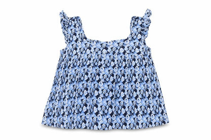 Womens UK Size 16 Papaya Blue Cropped Tank
