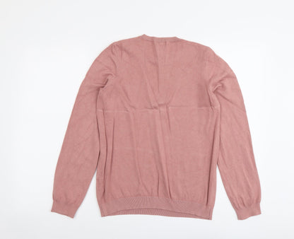 Womens UK Size M H&M Pink Pullover Jumper