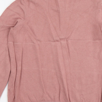 Womens UK Size M H&M Pink Pullover Jumper