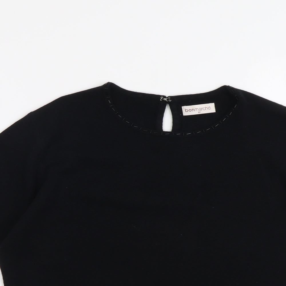 Womens UK Size M Bonmarché Black Pullover Jumper