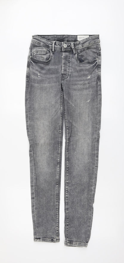 Denim & Co. Mens Blue Cotton Skinny Jeans Size 30 in L32 in Regular Button