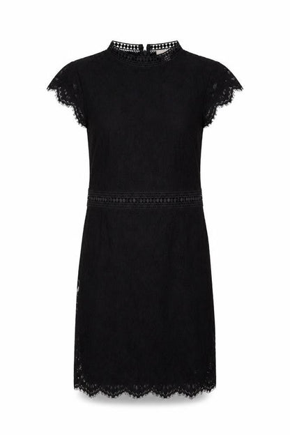 H&M Womens Black Polyamide Shift Size L Mock Neck Zip