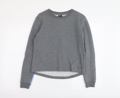 More Mile Girls Grey Geometric Cotton Pullover Sweatshirt Size 13-14 Years Pullover