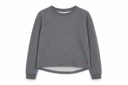 More Mile Girls Grey Geometric Cotton Pullover Sweatshirt Size 13-14 Years Pullover