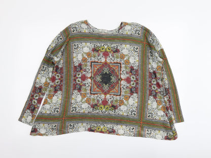 Womens UK Size 6 River Island Multicoloured Basic Blouse