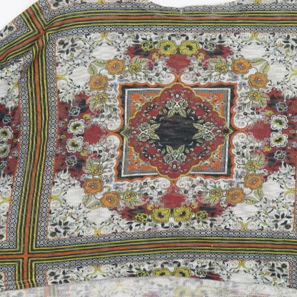Womens UK Size 6 River Island Multicoloured Basic Blouse