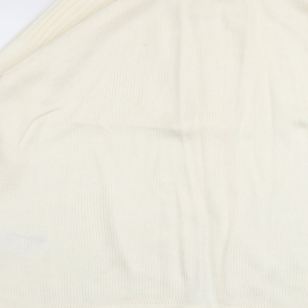 Womens UK Size 16 Slimma Ivory Cardigan Jumper