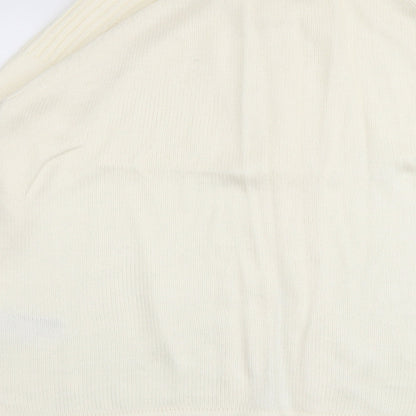 Womens UK Size 16 Slimma Ivory Cardigan Jumper