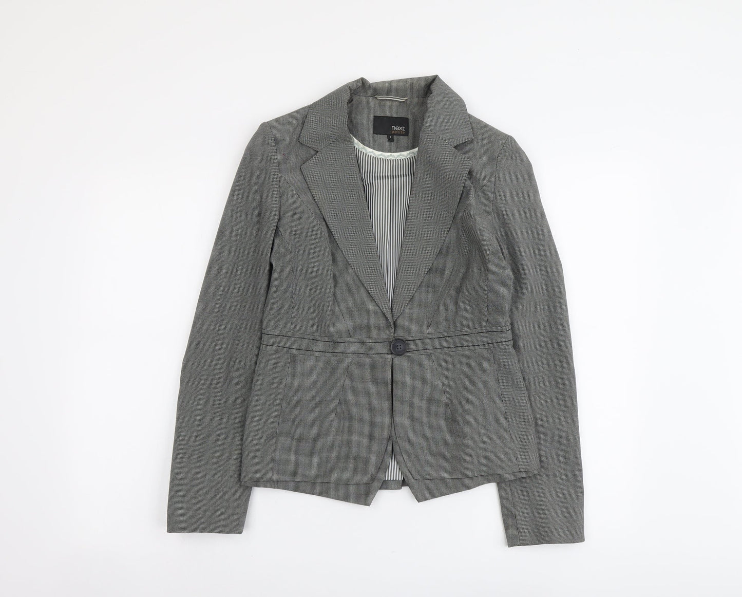 NEXT Womens Grey Polyester Jacket Blazer Size 8