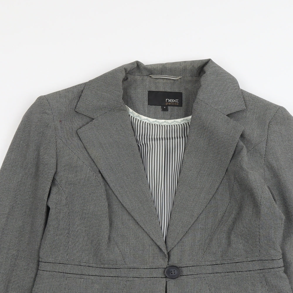 NEXT Womens Grey Polyester Jacket Blazer Size 8