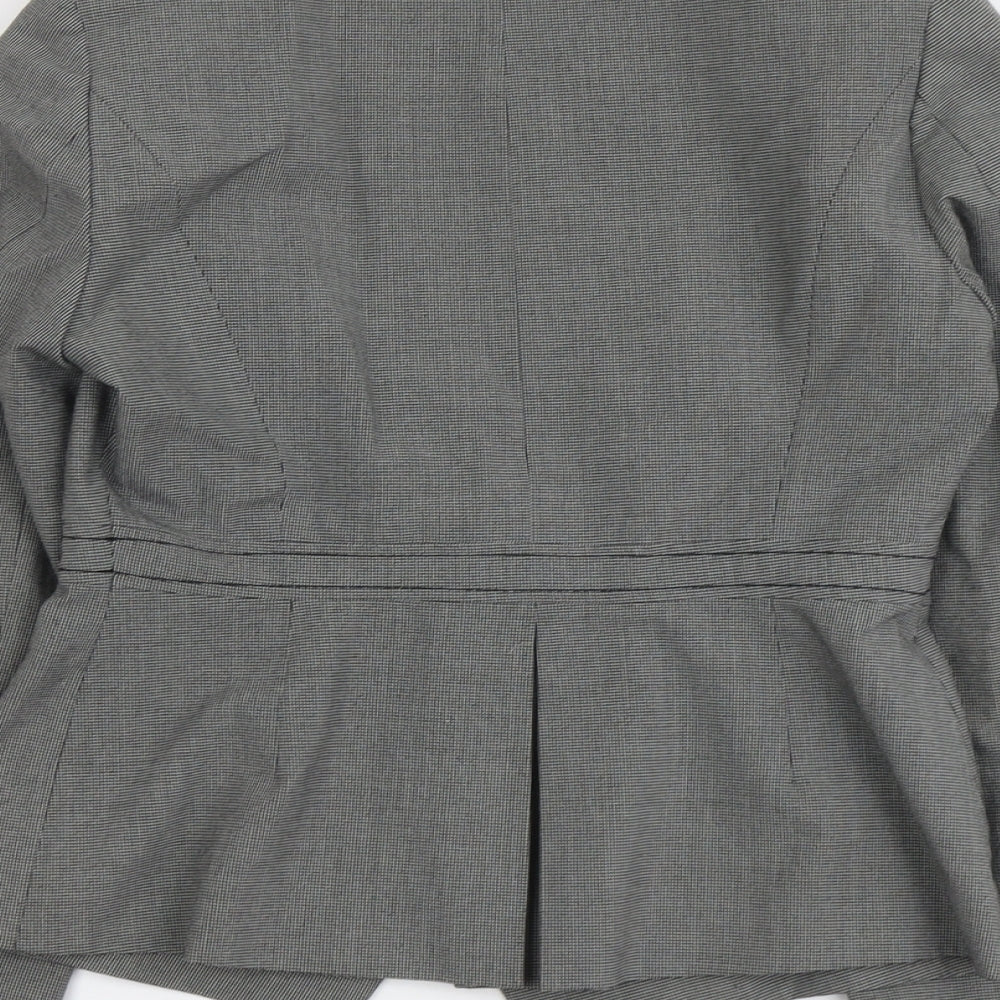 NEXT Womens Grey Polyester Jacket Blazer Size 8