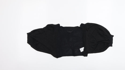 Coast Womens Black V-Neck Viscose Cardigan Jumper Size S - Cropped