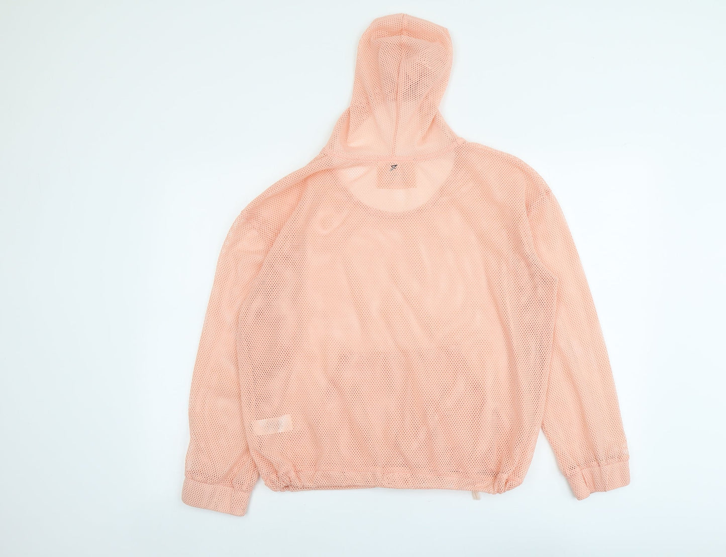 Workout Womens Pink Polyester Pullover Hoodie Size 10 Pullover