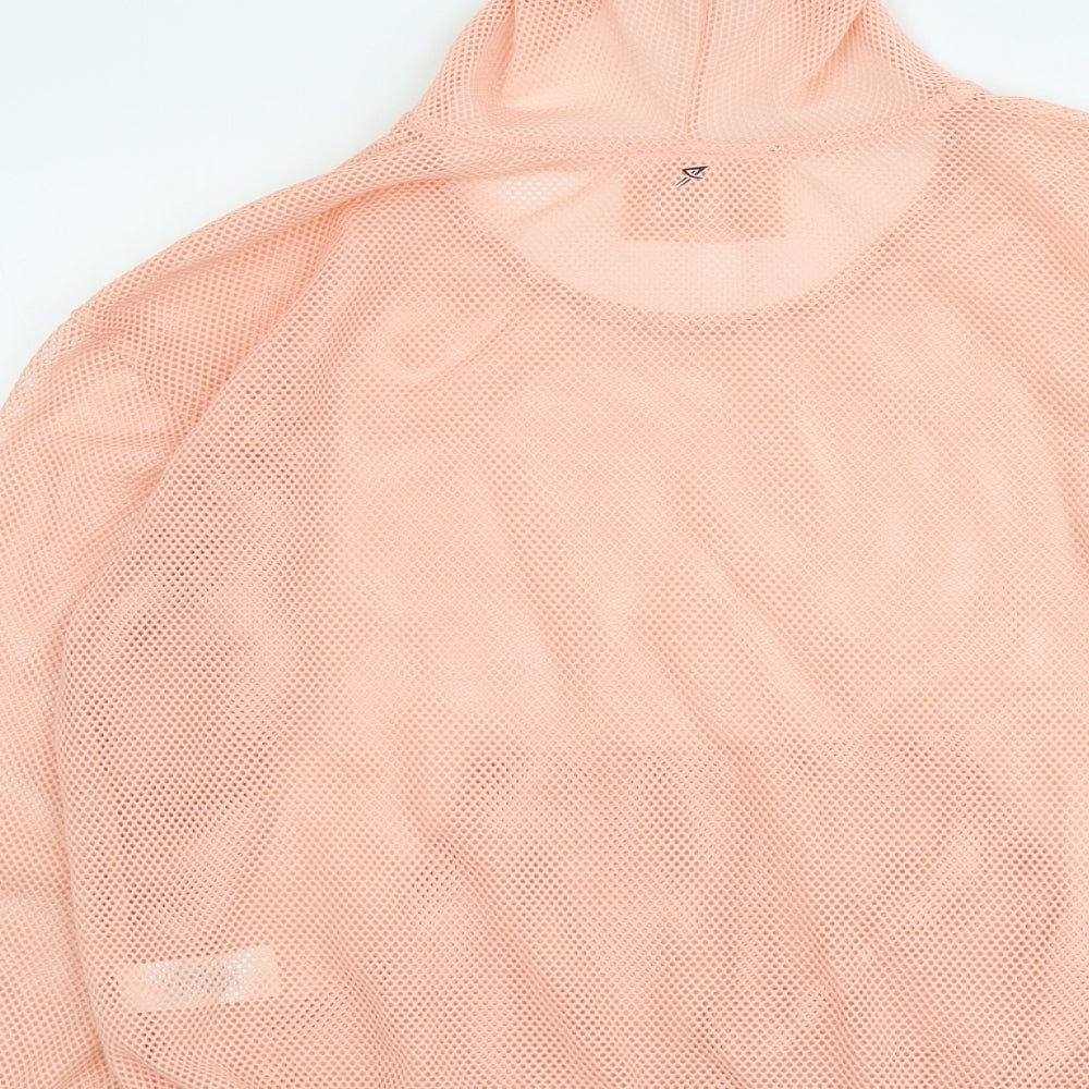 Workout Womens Pink Polyester Pullover Hoodie Size 10 Pullover
