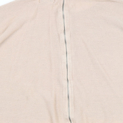 Papaya Womens Pink Boat Neck Acrylic Pullover Jumper Size L