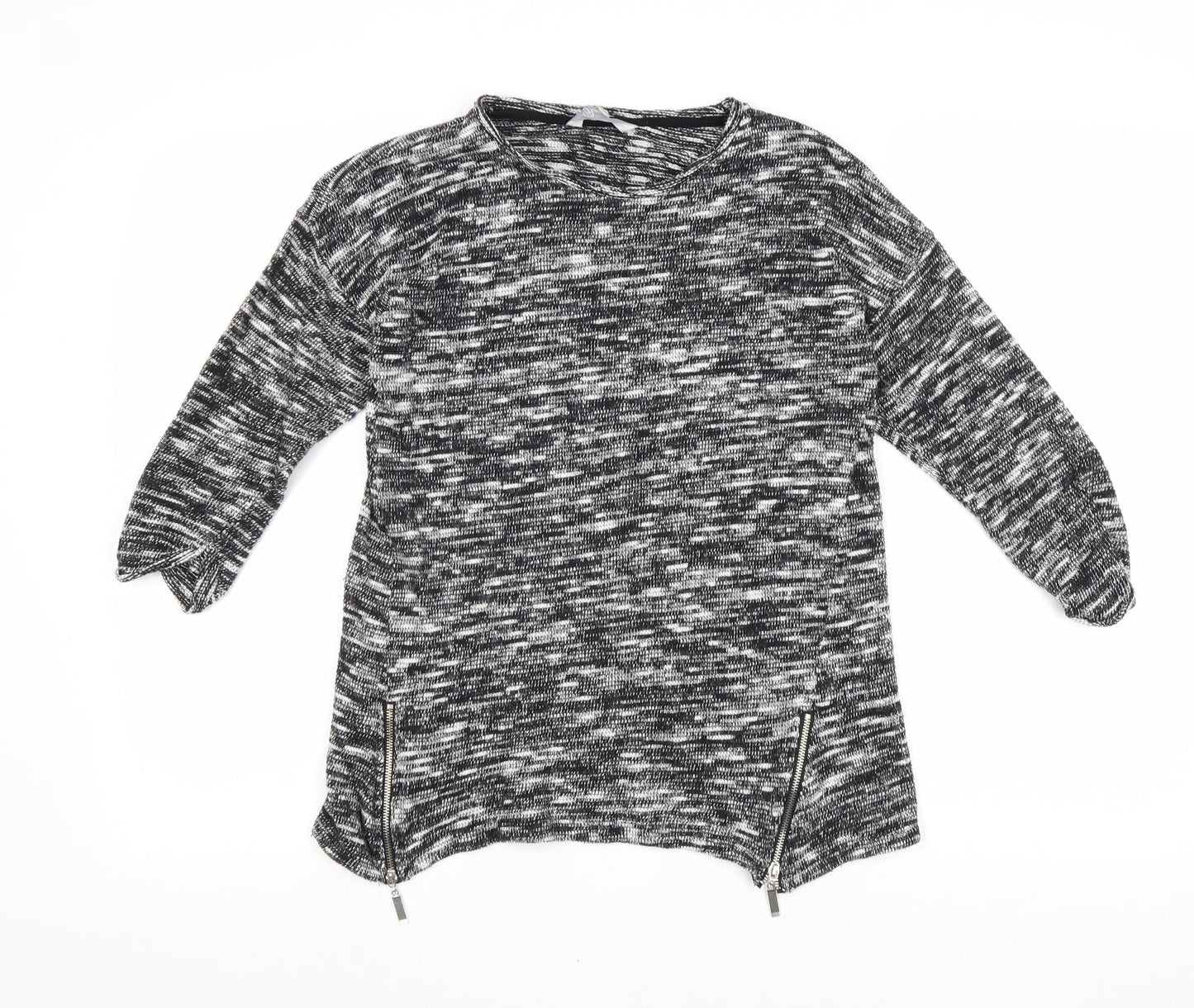 Womens UK Size 8 Peacocks Grey Pullover Jumper
