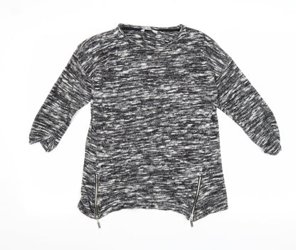 Womens UK Size 8 Peacocks Grey Pullover Jumper