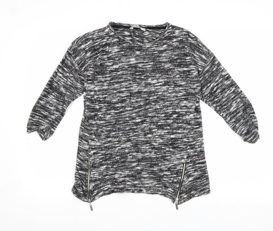 Womens UK Size 8 Peacocks Grey Pullover Jumper