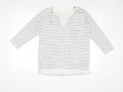 Womens UK Size M L.O.G.G White Pullover Jumper
