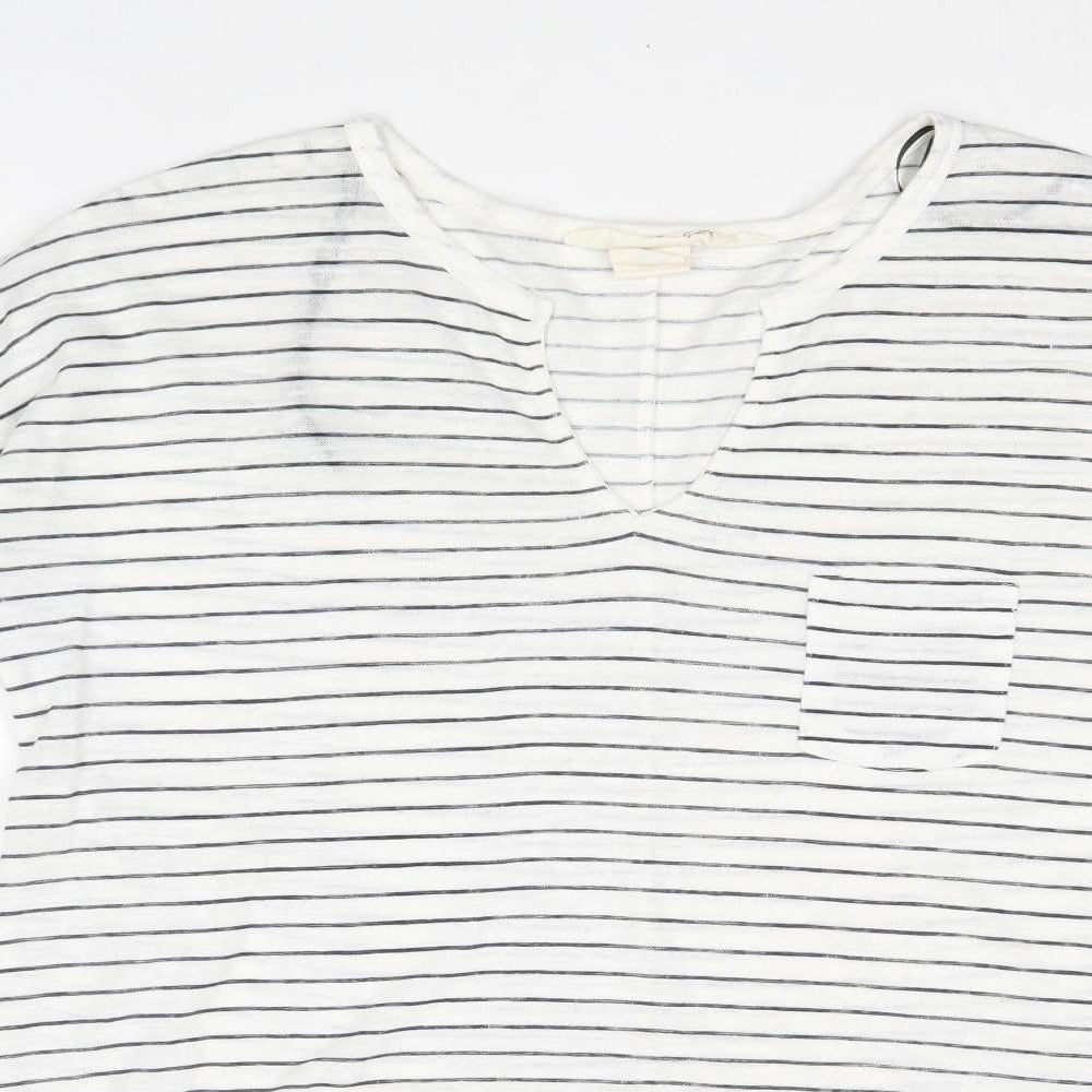 Womens UK Size M L.O.G.G White Pullover Jumper