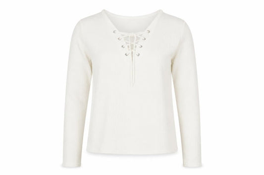Womens UK Size S Divided by H&M Ivory Basic Blouse