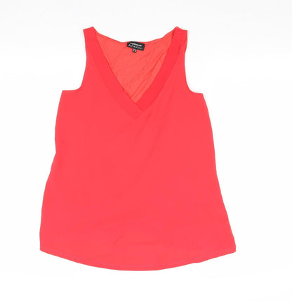 Womens UK Size 10 Warehouse Red Basic Tank