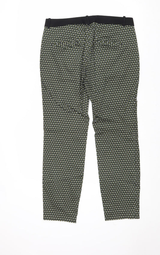 Womens UK Size M Zara Regular Fit  Black Trousers